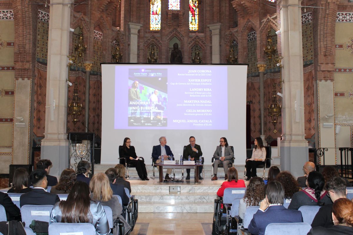 La CEU UAO analitza l’acord Andorra-UE amb Xavier Espot, cap de Govern del Principat 